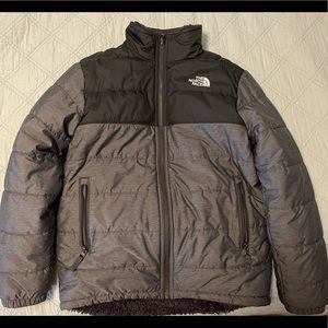 Boys Reversible Northface Winter Coat Large (12-14)